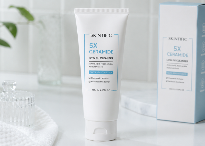Skintific 5X Ceramide Low pH Cleanser, Facial Wash dengan Fokus Menjaga Skin Barrier