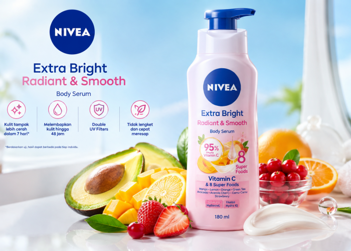 NIVEA Extra Bright Radiant & Smooth Hadir dengan 95% Purity Vitamin C