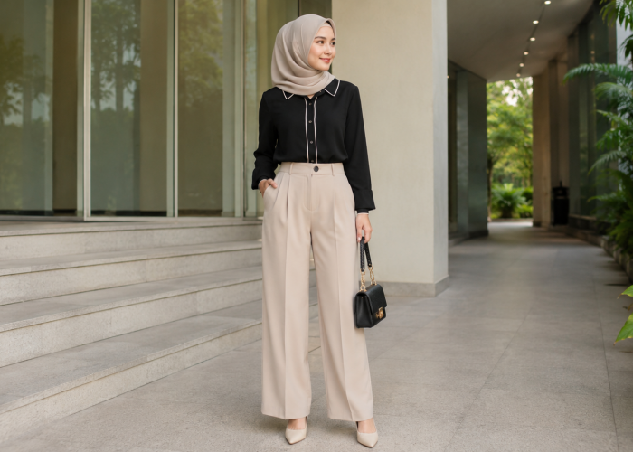 Celana The Executive untuk Hijabers, Loose dan Nyaman Dipakai Seharian