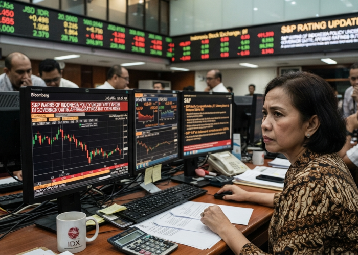 Gubernur BI Mundur, S&P Peringatkan Ketidakpastian Kebijakan Ekonomi Indonesia