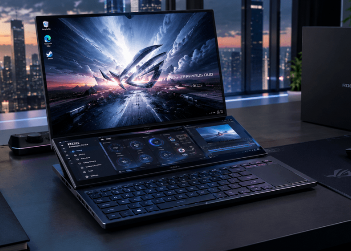 ASUS ROG Zephyrus Duo, Laptop Premium dengan Dua Layar OLED 3K