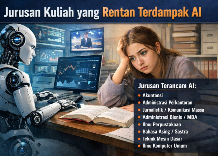 AI Menggantikan, Inilah 10 Jurusan Kuliah yang Banyak Disesali Mahasiswanya karena Dampak Kecerdasan Buatan