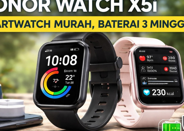 Honor Watch X5i Resmi Dirilis, Smartwatch Murah dengan Baterai Super Tahan Hingga 3 Minggu