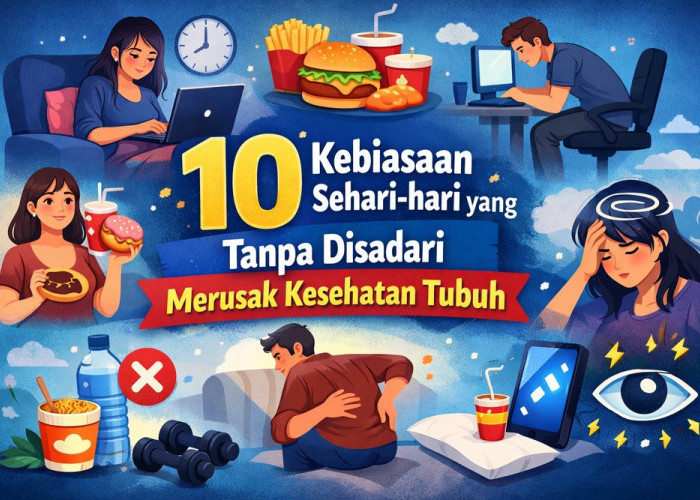 10 Kebiasaan Sehari-hari yang Diam-Diam Merusak Kesehatan Tubuh