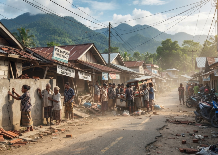 Warga Papua Barat Tersentak Gempa Dangkal Magnitudo 3,1 Rilis Pagi Ini