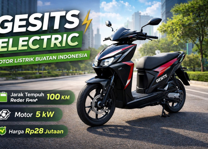 Gesits Electric Hadir dengan Teknologi Baterai Canggih dan Desain Futuristik