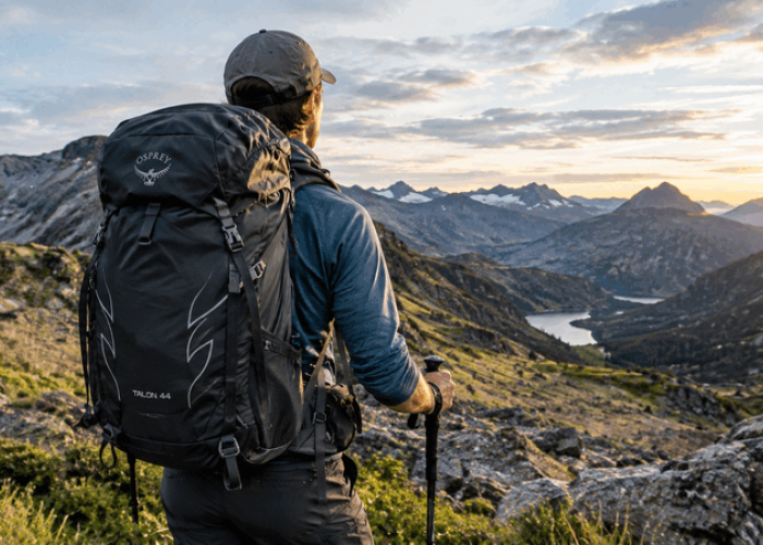 Osprey Talon 44 S25, Ransel Hiking 44 Liter dengan AirScape untuk Petualangan Multi-Hari