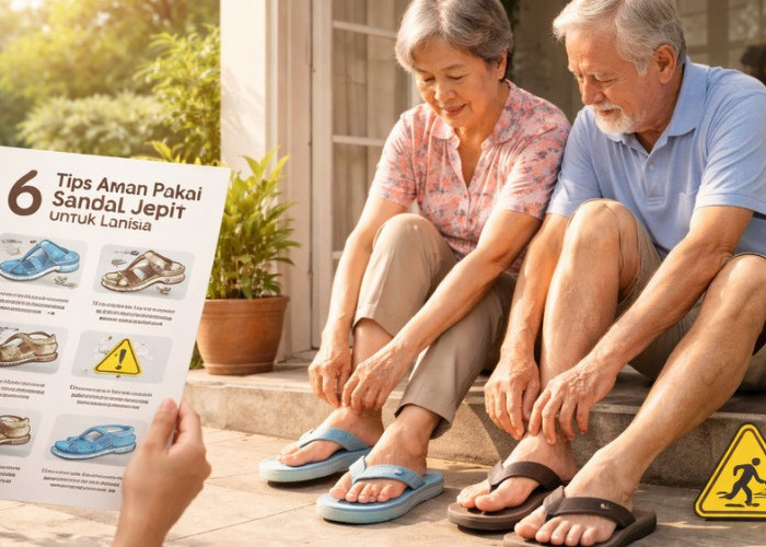 Waspada Cedera! Ini Cara Aman Gunakan Sandal Jepit untuk Lansia