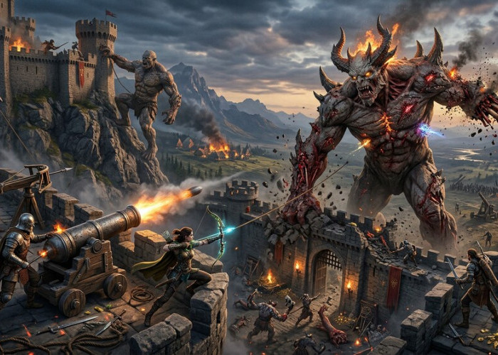 Lempar Temanmu ke Mulut Raksasa! Gila-gilaan Bareng di Game Titan Hunters