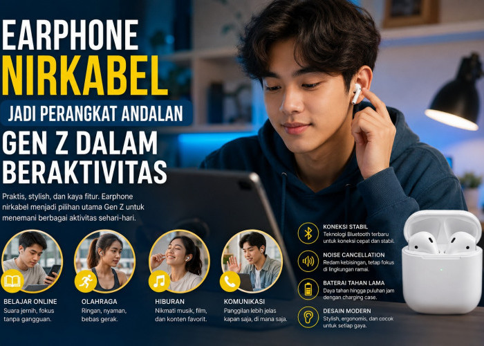 Earphone Nirkabel Jadi Senjata Andalan Gen Z untuk Temani Aktivitas Harian