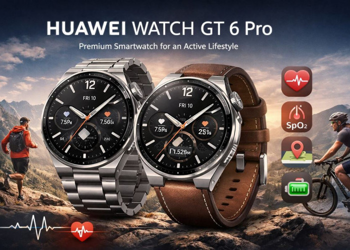Baterai Tahan Hingga Dua Minggu, Huawei Watch GT 6 Pro Tawarkan Ratusan Mode Olahraga dan GPS Akurat
