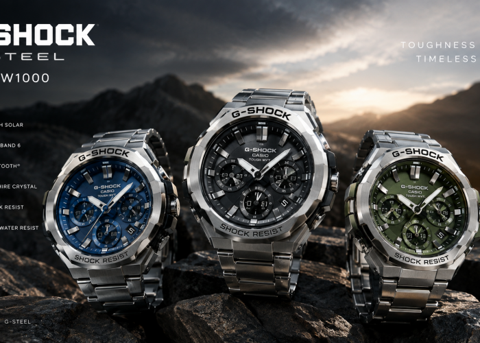 G-SHOCK GST-W1000 Tampil Mewah dengan Stainless Steel dan Sapphire Crystal