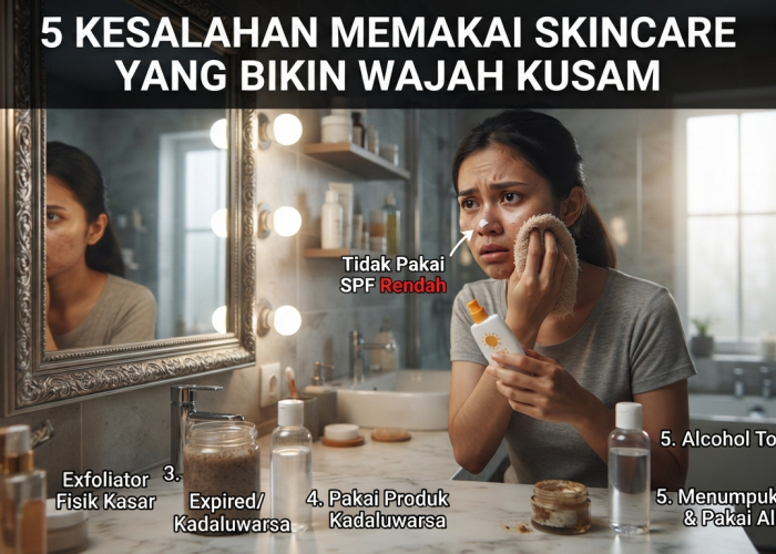Jangan Asal Pakai Skincare, 5 Kebiasaan Ini Bisa Membuat Kulit Tampak Kusam