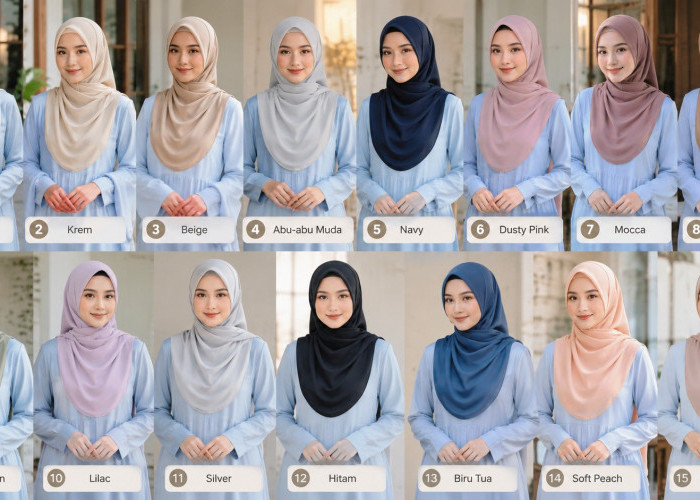 Jangan Salah Pilih! Ini Warna Jilbab Terbaik untuk Dipadukan dengan Baju Biru Muda
