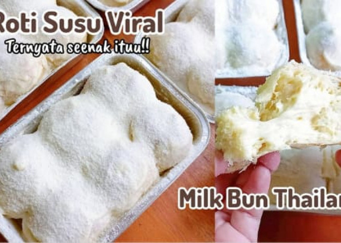 Resep Milk Bun Viral di TikTok: Cara Gampang Bikin Roti Susu Thailand Gampang dan Lezat! Tanpa Mixer dan Oven