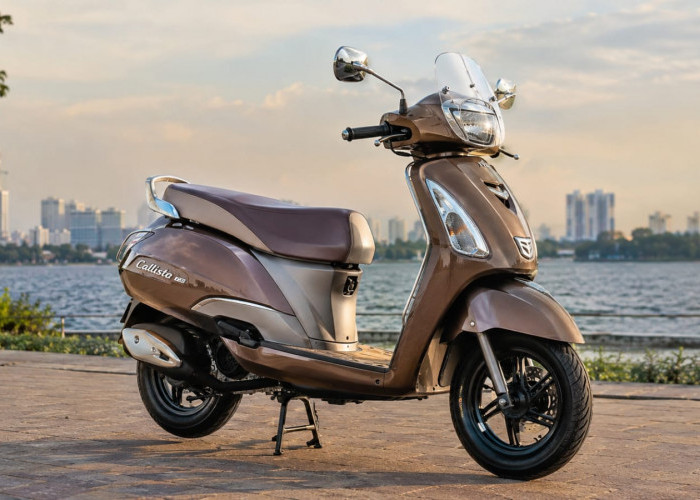 Bergaya Klasik, TVS Callisto 125 Punya Bagasi 33 Liter dan Fitur Modern