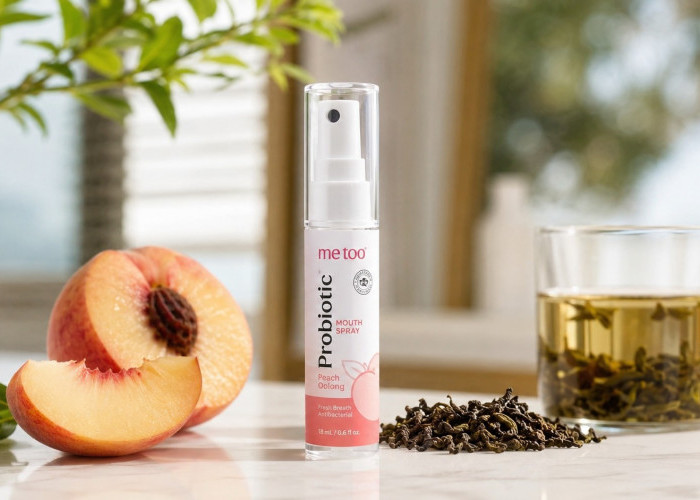 Probiotic Mouth Spray Peach Oolong Metoo, Sahabat Baru untuk Mulut Sehat dan Napas Segar