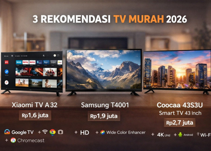 3 Rekomendasi TV Murah Terbaik 2026, Cek Harga dan Spesifikasinya