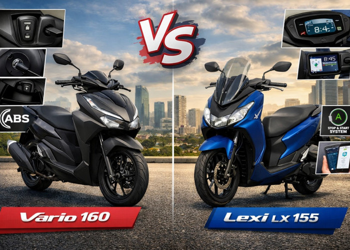 Perbandingan Honda Vario 160 dan Yamaha Lexi LX 155: Skutik 150-160cc Paling Worth It di Awal 2026