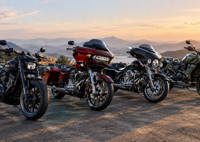 Motor Premium dengan Desain Ikonik, Harley-Davidson.