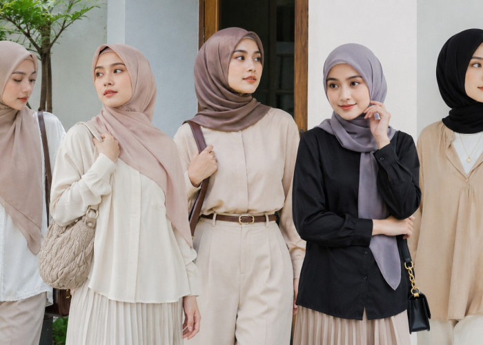 Tren Jilbab Segi Empat 2026, Simpel tapi Tetap Fashionable