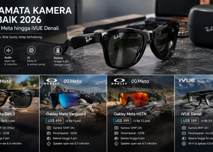 Kacamata Kamera Terbaik 2026, Ray-Ban Meta hingga iVUE Denali