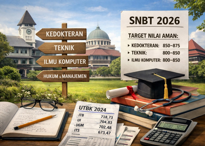 Daftar Nilai Aman Masuk PTN Favorit Dalam SNBT