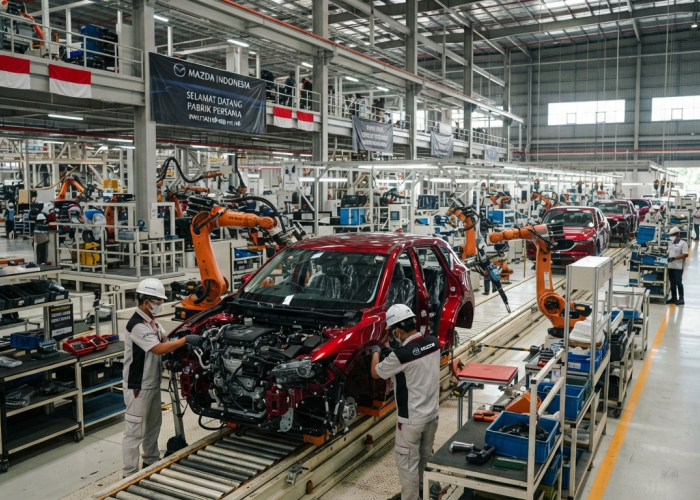 Tanam Investasi Rp 400 Miliar, Mazda Resmi Operasikan Pabrik Pertamanya