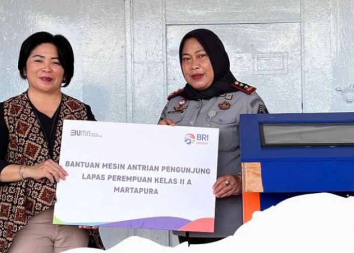 Dukung Pelayanan Prima, BRI Sumbang Mesin Antrean untuk Lapas Perempuan Martapura