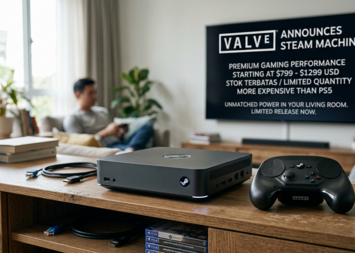 Valve Patok Harga Steam Machine, Ternyata Lebih Mahal dari PS5!