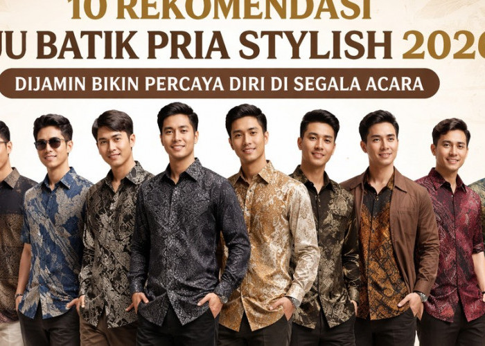 10 Rekomendasi Baju Batik Pria Stylish 2026, Dijamin Bikin Percaya Diri di Segala Acara