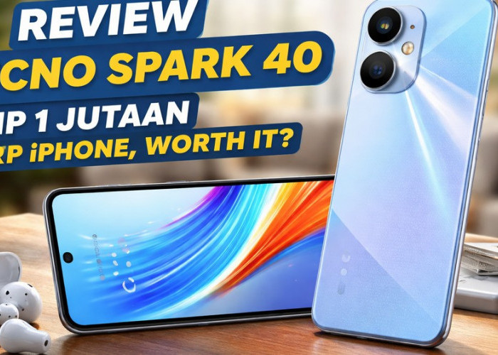 Tecno Spark 40 Hadir di Harga Rp1 Jutaan, Desainnya Mirip iPhone!