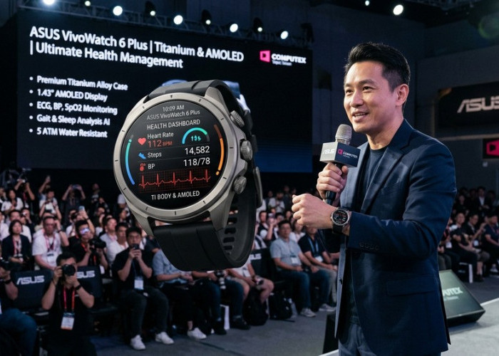 Asus VivoWatch 6 Plus Rilis: Saat Desain Mewah Titanium Menjaga Jantung Anda!