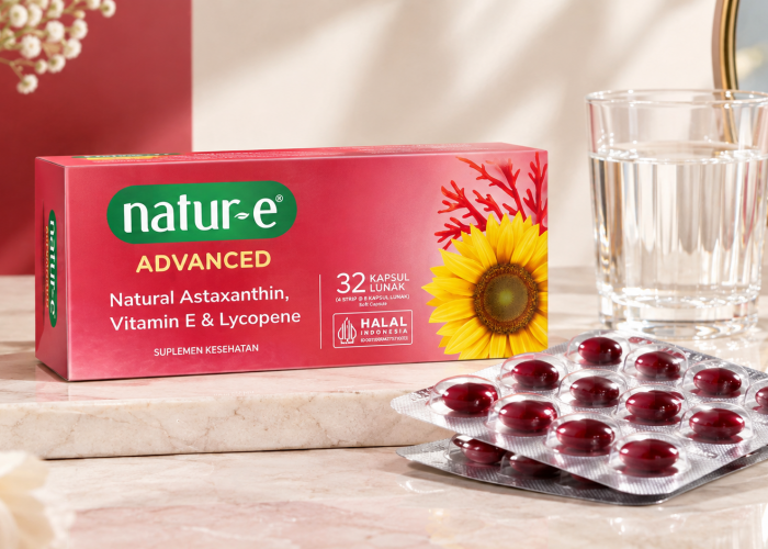 Natur-E Advanced Soft Capsule, Suplemen Vitamin E dengan Astaxanthin dan Lycopene