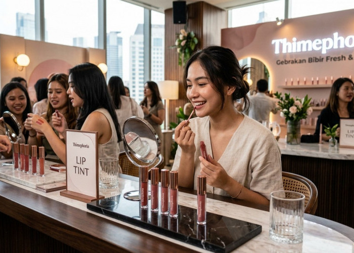 Bibir Pucat Minggir Dulu! Thimephoria Hadirkan Liptint Anti-Geser Seharian