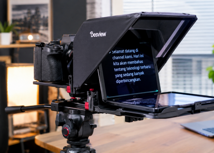 Teleprompter Desview T3 Bikin Rekaman Video Makin Lancar, Harganya Rp1,8 Jutaan