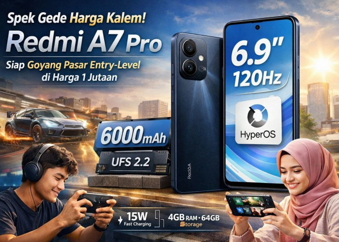 Spek Gede Harga Kalem! Redmi A7 Pro Siap Goyang Pasar Entry-Level di Harga 1 Jutaan