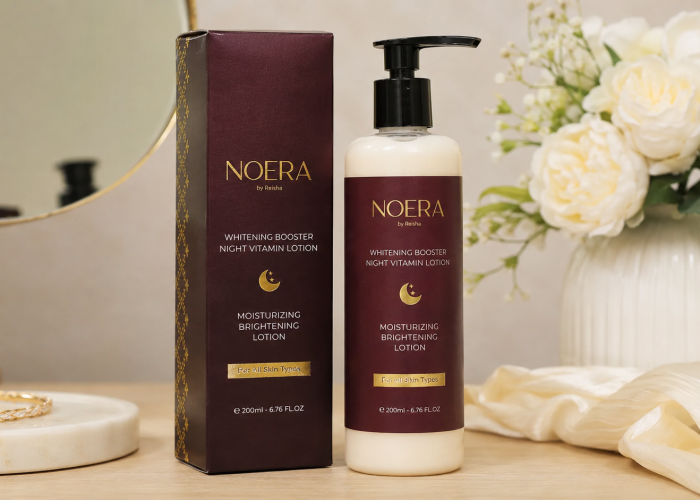 Noera Whitening Booster Night Vitamin Lotion, Body Care dengan Formula Pencerah