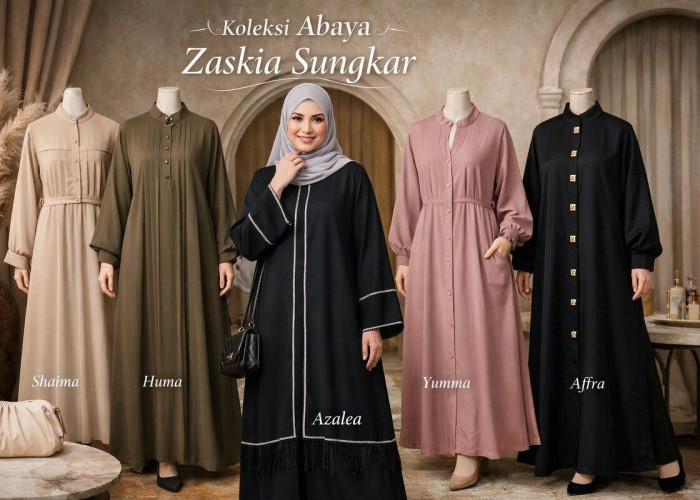 Intip Detail Abaya Zaskia Sungkar, Nyaman Dipakai dan Tampil Anggun