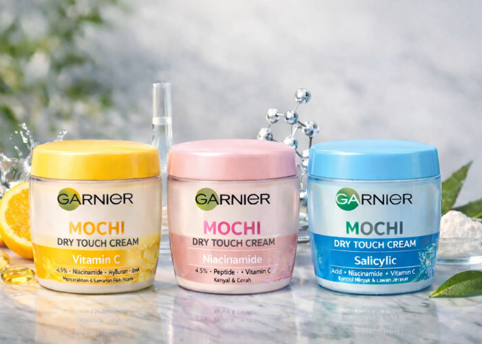 Garnier Vitamin C Mochi Dry Touch Cream Moisturizer: Sensasi Mochi untuk Kulit Cerah Bebas Kilap