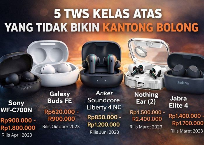 Tidak Perlu Mahal! Ini 5 TWS Berkualitas Tinggi dengan Harga Ramah Kantong