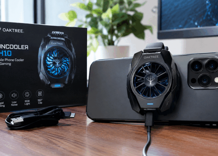 Oaktree Funcooler TH10, Cooler HP dengan Baterai 4.800 mAh dan 7 Tingkat Pendinginan