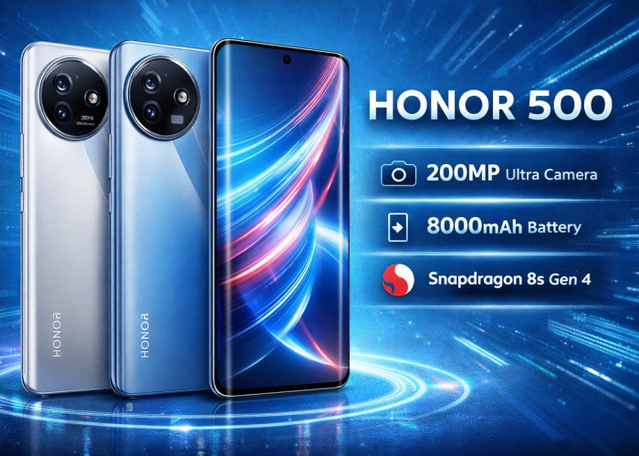 Baterai Jumbo 8000 mAh, Honor 500 Cocok Buat Gamer dan Content Creator