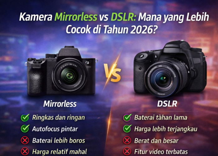 Mirrorless atau DSLR? Ini Jawaban Terbaik di Tahun 2026