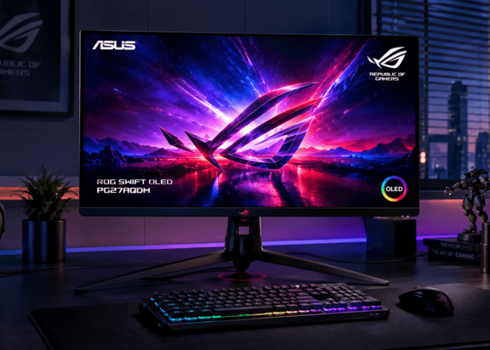 ASUS ROG Swift OLED PG27AQDM, Perpaduan Visual Tajam dan Respons Cepat