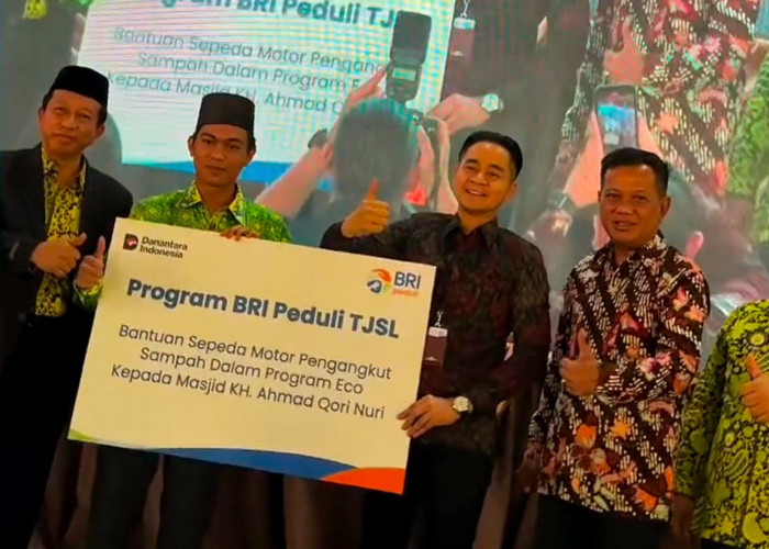 TJSL BRI Peduli Dukung Program ECO Masjid dengan Bantuan Motor Pembersih Sampah