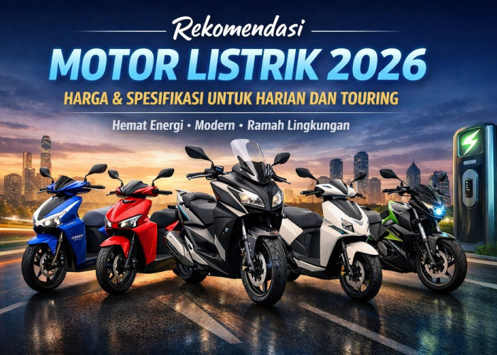 Daftar Motor Listrik 2026 Lengkap dengan Harga dan Spesifikasi