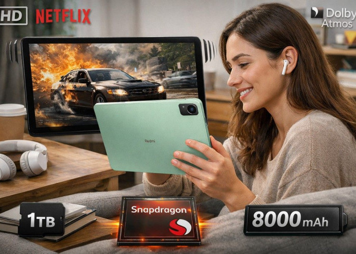 Desain Metal dan Baterai Awet, Tablet Redmi Rp2 Jutaan Ini Layak Masuk Wishlist!