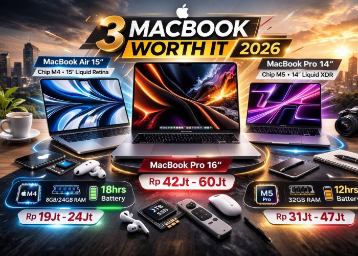 3 MacBook Worth It di 2026: Kombinasi Performa & Harga Paling Jelas