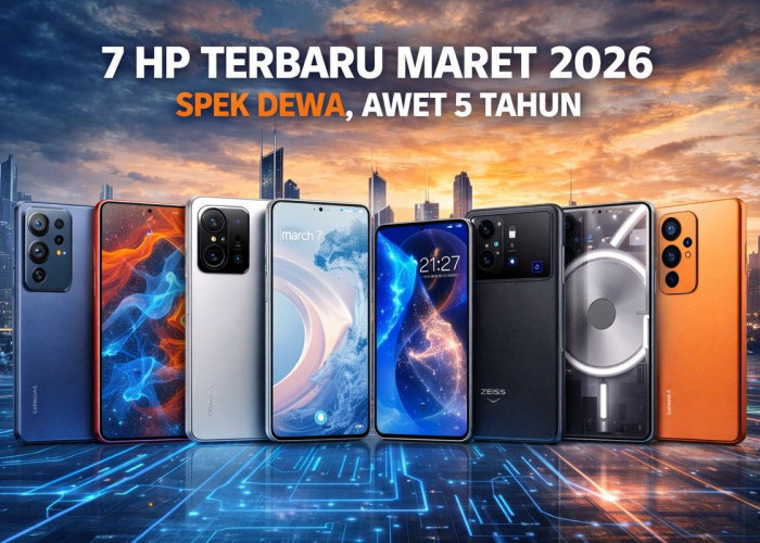 7 HP Terbaru Rilis Maret 2026, Spek Dewa Siap Dipakai Hingga 5 Tahun